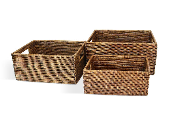 Rectangular Rattan Baskets