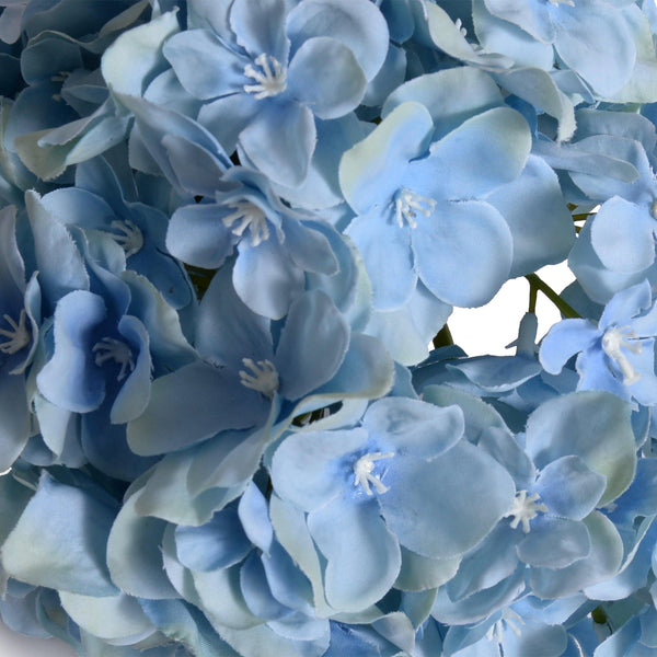 Hydrangea Stem with Leaf, 18" L - Blue