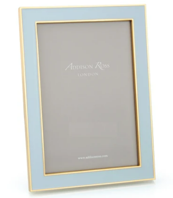 4x6 White Enamel Silver Plated Picture Frame