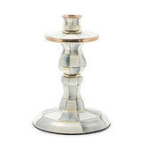 Check Enamel Dinner Candlestick Holder