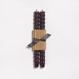 10" Rope Taper Candles: Bittersweet