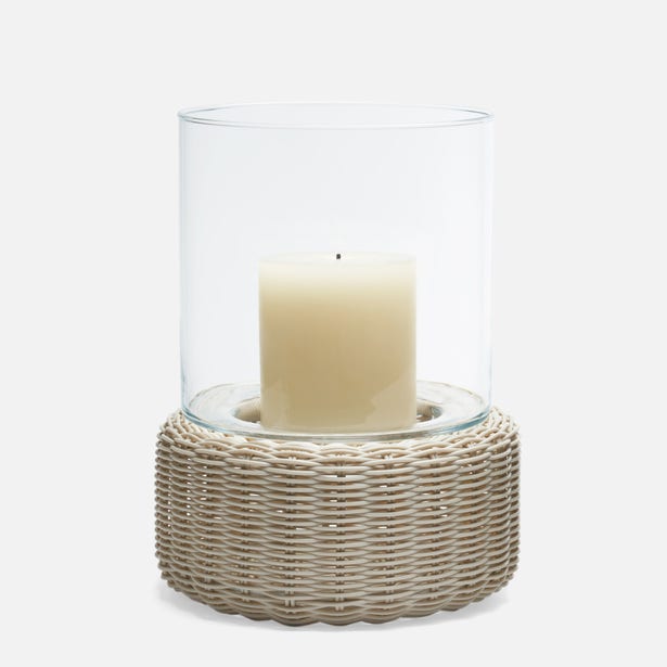 Amity Faux Rattan Hurricane