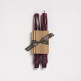 9" Twist Taper Handmade Beeswax Candles: Cream
