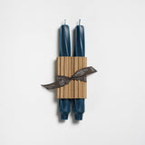 9" Twist Taper Handmade Beeswax Candles: Cream