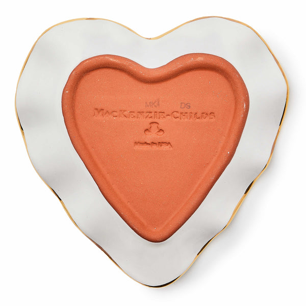 Royal Check Fluted Heart Plate