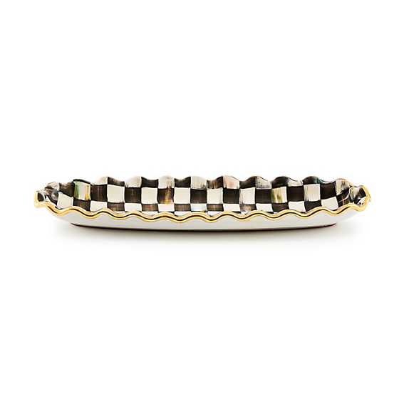 Courtly Check Ceramic Hors d'oeuvre Tray