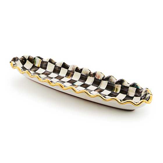 Courtly Check Ceramic Hors d'oeuvre Tray