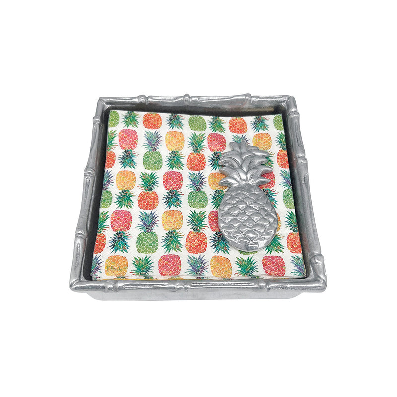 Pineapple Bamboo Napkin Box