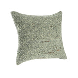 Textured Wool Boucle Decorative Cushion Abstract Distressed: Ivory/Beige