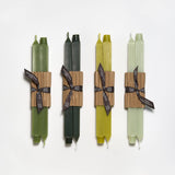 12" Square Taper Handmade Beeswax Candles: Antique
