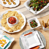Ruffle 17" x 13.5" Large Rectangle Platter: 17" x 13.5