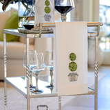Double Boxwood Topiary Towel: White