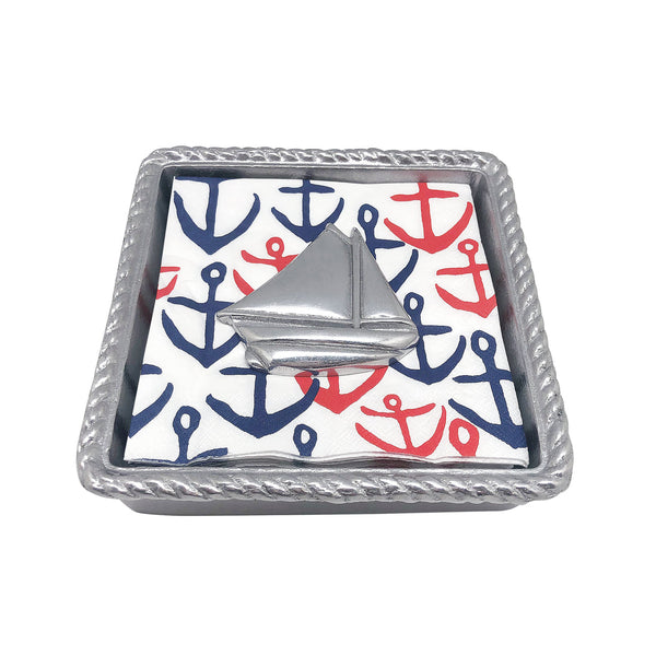 Sailboat Rope Napkin Box