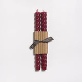 10" Rope Taper Candles: Blush
