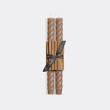 10" Rope Taper Handmade Beeswax Candles: Cobalt