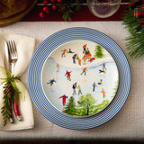Newport Racing Stripe Rimmed Dinner Plate