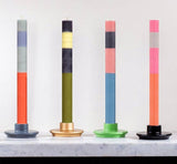 ABSTRACT Striped Rose, Pompadour & Indigo Eco Dinner Candles