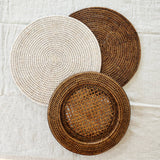Round Placemat  15': Natural Bamboo