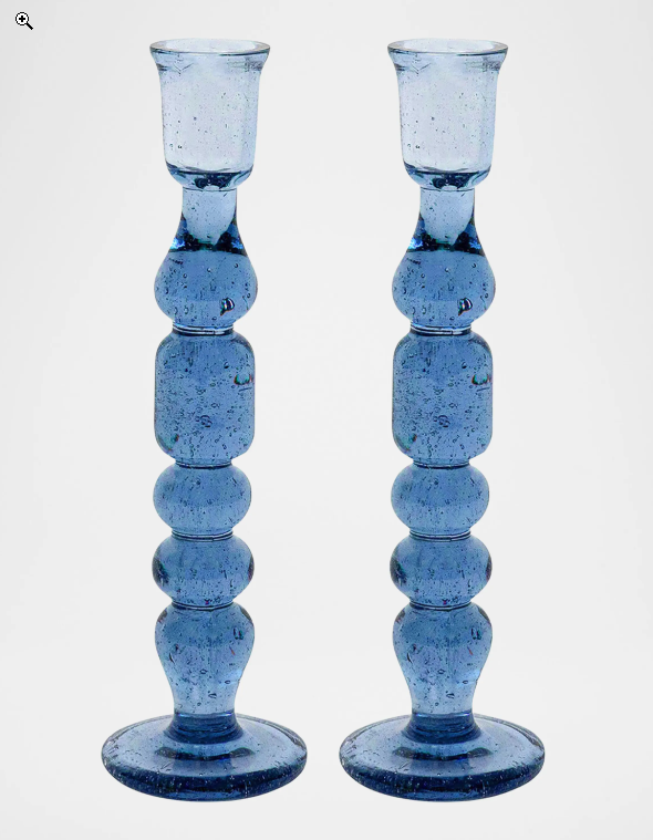 Provence 9" Candlesticks, Set of 2