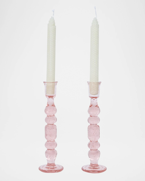 Provence 9" Candlesticks, Set of 2