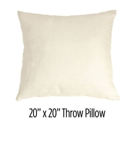 20" x 20" Throw pillows