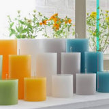 Green Timber Pillar Candle