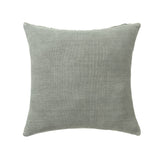 Textured Wool Boucle Decorative Cushion Abstract Distressed: Green