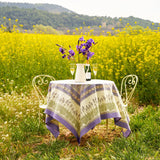 Lavender Purple | French Tablecloth: 71" x 128"