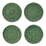 Jardins du Monde  Side/Cocktail Plate Assorted Set/4 - Basil
