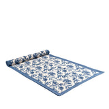 Granada Cornflower Blue Table Runners: 16" x 72"