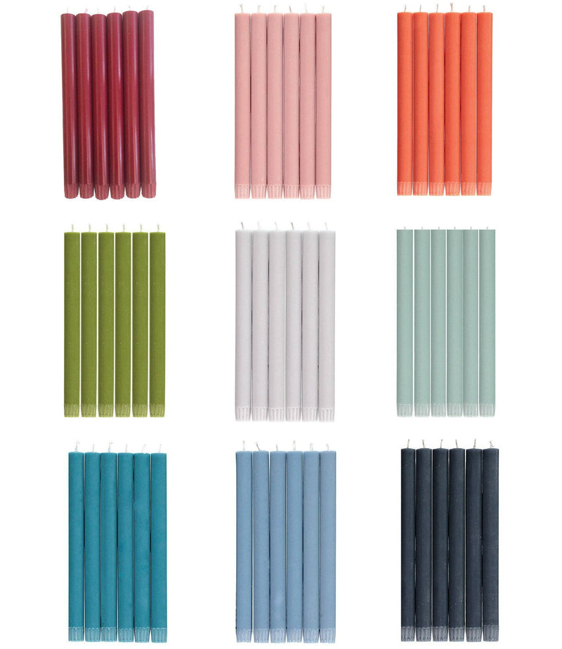 Pompadour Eco Dinner Candles, Box of 6