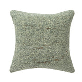Textured Wool Boucle Decorative Cushion Abstract Distressed: Ivory/Beige