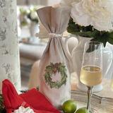 Juniper Wreath Wine Bag - Christmas