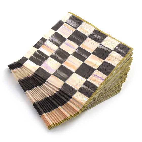 checkered paper napkins