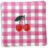 Cherry Vichy Cocktail Napkin