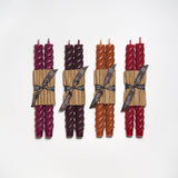 10" Rope Taper Candles: Blush