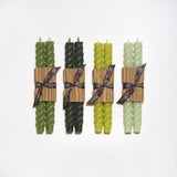 10" Rope Taper Candles: Sage