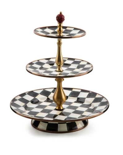 courtly check three tier sweet stand