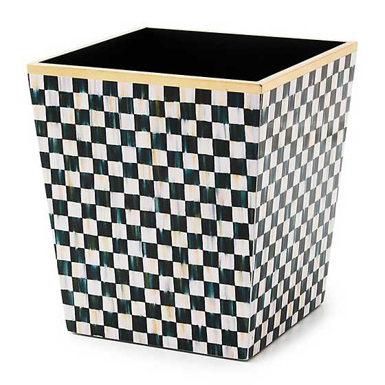 Courtly Check Lacquer Waste Bin