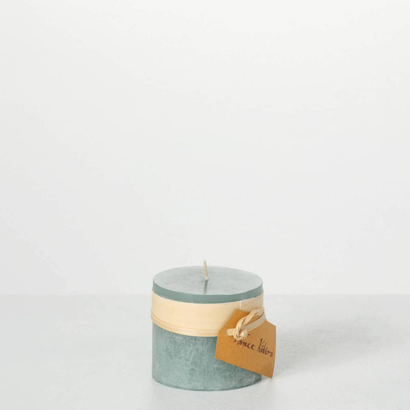 Sage Timber Pillar Candle