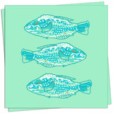 Poisson de Lumiere Bleu - Paviot Dinner Napkin