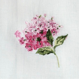 Hydrangea Towel: White (Blue)