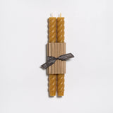 10" Rope Taper Candles: Rhubarb