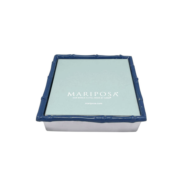 Blue Bamboo Napkin Box