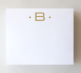 Large Gold Foil Initial Notepads: G