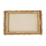 Sea Grass and Rattan Oversized Decorative Square Tray