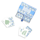 Hydrangea Double Deck Textured Playing Cards in Gift Box Includes 2 Colorways (each deck includes 52 cards and 2 jokers) - Paper