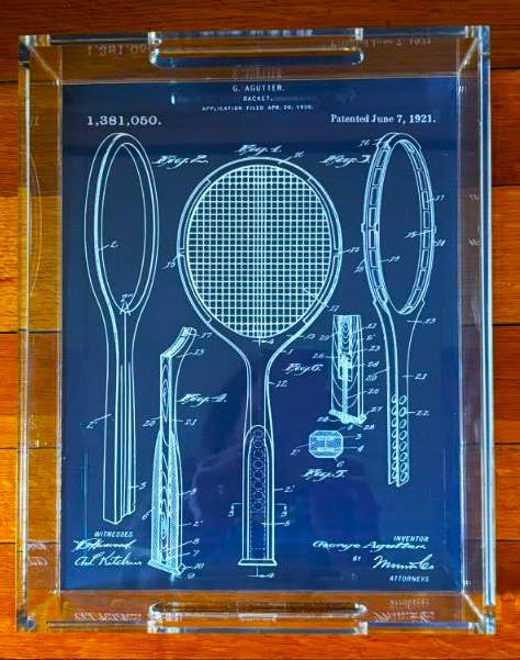 Decorative Trays/Pickleball Racquets Decorative Tray