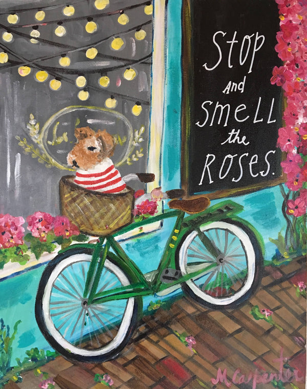 Stop & Smell the Roses Greeting Card