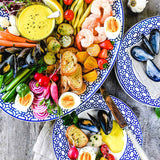Newport Garden Gate Oval Rimmed Platter: Default